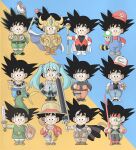  1-up_mushroom 6+boys armor ash_ketchum ash_ketchum_(cosplay) bardock bardock_(cosplay) beerus beerus_(cosplay) berserk black_hair chicken_(food) chicken_leg child cosplay dragon_ball dragon_ball_super dragon_ball_z food gold_armor gold_saint gon_freecss gon_freecss_(cosplay) guts_(berserk) guts_(berserk)_(cosplay) hatsune_miku hatsune_miku_(cosplay) highres holding holding_mushroom holding_poke_ball holding_shuriken holding_staff holding_sword holding_weapon hunter_x_hunter leo_aiolia leo_aiolia_(cosplay) link mage_staff mario mario_(cosplay) mario_(series) meat monkey_d._luffy monkey_d._luffy_(cosplay) multiple_boys multiple_persona mushroom naruto_(series) one_piece poke_ball pokemon pokemon_(anime) saint_seiya short_hair shuriken son_goku spiked_hair staff sword the_legend_of_zelda the_legend_of_zelda:_the_minish_cap toon_link toon_link_(cosplay) uzumaki_naruto uzumaki_naruto_(cosplay) v vocaloid weapon wesatinthecar 