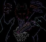  2021 5_fingers aliasing ambiguous_gender anthro ball_suck balls balls_in_mouth biped black_background black_body black_claws black_ears black_fur black_nose blue_body blue_fur bodily_fluids canid canine canis claws dialogue digital_media_(artwork) domestic_cat duo english_text erection eyes_closed felid feline felis fingers first_person_view foreskin foreskin_pull fur genital_fluids genitals glans grey_body grey_fur hair hairy_balls hand_on_leg hand_on_thigh humanoid_genitalia humanoid_penis inner_ear_fluff line_art male male/ambiguous mammal motion_lines nude onomatopoeia oral penis pink_glans precum pubes purple_body purple_fur purple_penis red_body red_fur rodin rodin_(character) saggy_balls sex simple_background sketch sound_effects speech_bubble sucking text throbbing_penis tuft uncut vein veiny_penis white_body white_fur white_hair wolf 
