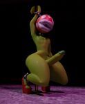  3d_(artwork) big_butt big_penis butt clothing dancing digital_media_(artwork) elemental_creature flora_fauna footwear genitals girly hi_res high_heels humanoid male mario_bros nintendo penis piranha_plant plant pole pole_dancing shoes solo stripper thick_thighs tradelt video_games 