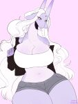  3:4 anthro big_breasts breasts cleavage clothed clothing dragon female hi_res nadacheruulewd solo thick_thighs wide_hips 