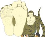  anthro countershade_feet countershade_torso countershading feet foot_focus hi_res male mtfoxx muscular reptile scalie snake soles solo toe_curl toes wrinkled_feet 