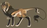  2021 5:3 black_body black_fur brown_body brown_fur digital_media_(artwork) felid feline feral fur male mammal smooshkin solo 