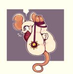 anthro big_butt big_ears black_eyes blush blush_lines bottomless bound butt cheek_tuft clothed clothing facial_tuft female fur genitals grey_background hands_tied hi_res legs_tied legs_up mammal mina_(mina_the_hollower) mina_the_hollower moogers mouse murid murine notched_ear orange_tail pussy red_clothing red_topwear rodent simple_background solo tail thick_thighs topwear tuft whip white_background white_body white_fur wide_hips yacht_club_games