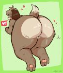  &lt;3 animal_crossing anthro big_butt blush butt canid canine canis digby_(animal_crossing) domestic_dog fur hair hi_res holidaydipstick huge_butt looking_at_viewer looking_back male mammal nintendo shih_tzu simple_background solo thick_thighs toy_dog video_games 