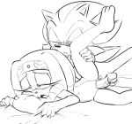  2021 anthro anthro_on_anthro anthro_penetrated anthro_penetrating anthro_penetrating_anthro balls black_and_white duo echidna eulipotyphlan female female_penetrated from_behind_position genitals grabbing_sheets hearlesssoul hedgehog hi_res leg_glider_position leg_grab male male/female male_penetrating male_penetrating_female mammal monochrome monotreme motion_blur penetration penile penile_penetration penis pussy raised_leg sex shadow_the_hedgehog sketch sonic_adventure sonic_the_hedgehog_(series) tikal_the_echidna vaginal vaginal_penetration 