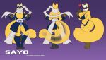2025 anthro asian_clothing big_breasts black_body black_fur blush bra breasts clothing east_asian_clothing facial_markings female fluffy fluffy_tail fur gulonine head_markings heart_symbol hi_res japanese_clothing looking_at_viewer mammal markings marten mask_(marking) multicolored_body multicolored_fur mustelid musteline ninja orange_eyes panties purple_background sable_(marten) sayo_(silverscarffox) scarf simple_background solo tail toughset underwear warrior white_body white_fur white_scarf yellow_body yellow_fur