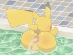 after_anal after_sex anus backsack balls big_butt bodily_fluids butt cum cum_expulsion cum_fart cum_from_ass cum_in_ass cum_inside dulone feral generation_1_pokemon genital_fluids genitals interspecies male mammal nintendo pikachu pokemon pokemon_(species) pokephilia rodent solo tail teapot_(body_type) thick_thighs wide_hips