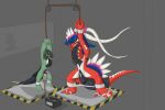 2_penises 4_fingers 4_toes abdominal_bulge absurd_res anal anal_penetration ancient_pokemon animal_genitalia animal_penis anthro anus arms_above_head barricade_tape bdsm being_watched big_gag biped bodily_fluids bondage bound car_battery chastity_device circuit cyclizar dildo dildo_insertion drooling duo electric_shock electricity erection feathers feet fingers gag gagged gagged_drooling generation_9_pokemon genital_slit genitals hanging_by_arms harness harness_gag hemipenes hi_res koraidon laboratory large_penetration legendary_pokemon looking_at_another male male/male male_penetrated membrane_(anatomy) merlinmollis multi_genitalia multi_penis muzzle_(object) nintendo nude nude_male open_mouth paradox_pokemon penetration penis pokemon pokemon_(species) predicament predicament_bondage restraints rope saliva sex_toy sex_toy_insertion size_difference slit_chastity spiked_dildo spiked_sex_toy spikes spreader_bar standing suspension toe_bondage toes webbed_feet wire