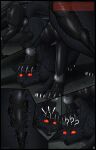 absurd_res anal anal_penetration animal_genitalia animal_penis anus balls big_balls big_penis black_balls black_body black_border black_cum black_fur black_penis bodily_fluids border butt canid canine canine_genitalia canine_penis canis claws cock_transformation colored_cum comic cum cum_in_ass cum_inside duo english_text erection feral fur genital_fluids genitals hellezra herm hi_res intersex intersex/male kash_(4wrz) machine male male_penetrated mammal paws penetration penile penis red_eyes robot robot_feral simple_background speech_bubble tail text toe_claws transformation unusual_bodily_fluids unusual_cum unusual_genital_fluids wolf