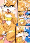  &lt;3 anthro bmayyneart bodily_fluids canid canine clothed clothing comic crossdressing cum cum_in_ass cum_inside cum_while_penetrated duo eulipotyphlan fox genital_fluids genitals girly hedgehog hi_res male male/male male_penetrated male_penetrating male_penetrating_male mammal miles_prower on_bottom on_top orgasm orgasm_face penetration penis reverse_cowgirl_position sex sonic_the_hedgehog sonic_the_hedgehog_(series) wide_hips 