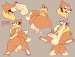 2_tails absurd_res anthro balls big_balls big_butt big_penis blush bodily_fluids butt cum cumshot disembodied_penis duo ejaculation erection fellatio floatzel fur generation_4_pokemon genital_fluids genitals hands-free hi_res huge_butt humanoid_genitalia humanoid_penis male male/male male_penetrated male_penetrating male_penetrating_male multi_tail nintendo open_mouth oral orange_body orange_fur penetration penile penis pokemon pokemon_(species) rear_view scafen_(artist) sex sitting solo tail teapot_(body_type) wide_hips