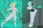  2025 anal anal_penetration anthro big_breasts black_corset blonde_hair bodily_fluids boots bound breasts clothing dildo dildo_in_ass dildo_insertion drone dronification drooling encasement footwear fur gridbull gynomorph hair handles_on_thighs hi_res high_heeled_boots high_heels hypnosis hypnotic_screen hypnotic_visor intersex juni_(sammoh) latex lips lock_bulge mammal mind_control murid murine nipples null_bulge object_in_ass penetration pink_nipples portal_amputation rat ringed_eyes robotic_arm rodent saliva sex_toy sex_toy_in_ass sex_toy_insertion shoes solo tail tail_tied teal_eyes thick_lips thinking_with_portals visor white_body white_fur white_latex 