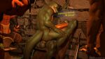 3d_(artwork) abs absurd_res anal anal_penetration angry anthro arm_support axe back_muscles balls battle_axe battle_hammer biceps big_balls big_butt big_penis black_bottomwear black_clothing black_loincloth black_nails bottomwear bovid bovine brick_wall broadsword brown_body brown_fur butt castle_wall cattle cattle_(petruz) caught caught_in_the_act chair clothing colored_nails dagger darwinthejockey dialogue digital_media_(artwork) duo fingerless_gloves frown fur furniture genitals gloves green_balls green_body green_eyes green_scales green_skin green_tail group hammer hand_behind_head hand_on_wall handwear hi_res holding_dagger holding_knife holding_melee_weapon holding_object holding_weapon huge_penis hyper hyper_genitalia hyper_penis knife leaning leaning_backward leaning_on_object leaning_on_wall left-handed lizard lizard_(petruz) loincloth long_penis looking_aside looking_back male male/male mammal melee_weapon muscular muscular_arms muscular_legs muscular_male muscular_thighs nails nude on_lap orange_body orange_fur orange_penis pecs penetration penis penis_on_face penis_on_head penis_on_shoulder raised_arm reptile rock scales scalie sex signature sitting_on_another sitting_on_lap source_filmmaker_(artwork) spread_legs spreading stone_wall sword tail teeth thick_thighs tools torch torch_light vein veiny_penis wall_(structure) weapon wood wood_chair wood_furniture yellow_eyes