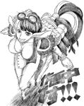  big_breasts breasts cleavage clothed clothing equid equine eyewear female goggles horse huge_breasts human japanese_text long_ears mammal monochrome nel-zel_formula one_piece pouches running shoulder_guards sketch smile solo speed_(one_piece) taur text unguligrade_legs 