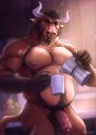 2024 allmand52 anthro appliance balls barazoku beard belly belly_hair biceps blue_eyes body_hair bovid bovine brown_hair butt cattle chest_hair coffee_maker coffee_mug deltoids ear_piercing facial_hair facial_piercing flaccid food foreskin front_view fruit genitals hair happy_trail hi_res horn kitchen kitchen_appliance looking_at_viewer male mammal manly mature_male moka_pot musclegut muscular nipples nose_piercing nose_ring nude pecs penis piercing plant pouring pouring_coffee ring_piercing slightly_chubby solo triceps vein veiny_penis