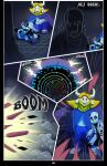  absolutedream animated_skeleton asgore_dreemurr black_border bone border clothed clothing hi_res humanoid male portal power_cord sans_(undertale) silhouette skeleton undead undertale video_games w.d_gaster 