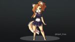  16:9 4k absurd_res anthro breasts canid canine character_request clothed clothing elisabeth_(character) female fox fur gesture hair hi_res kinkymation mammal navel solo tagme v_sign widescreen 