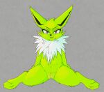  digital_media_(artwork) eeveelution eyelashes female feral fur genitals hi_res jolteon looking_at_viewer mammal nintendo nude open_mouth pawoo pok&eacute;mon pok&eacute;mon_(species) presenting pussy simple_background smile solo spread_legs spreading video_games yellow_body yellow_fur 