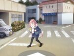  arrow_(symbol) car crossing_street crosswalk google google_street_view ground_vehicle kagamihara_nadeshiko motor_vehicle pantyhose road street yurucamp 