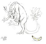  banana creepy equis_universe feral food fruit funny_face humor ki&#039;rinaes male open_mouth paper paws plant scary shoked sketch solo sunny_way traditional_media_(artwork) 