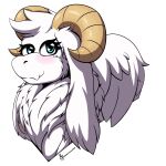  1:1 absurd_res alpha_channel ambiguous_gender anthro bella blush bunny_dragon bunny_ears_(disambiguation) dragon feathered_wings feathers fluffy fuzzy hi_res horn long_ears masterzoroark666 ram_horns solo telegram wings 
