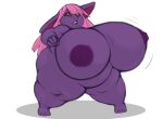  absurd_res alpha_channel belly big_breasts breast_expansion breasts expansion female goblin hair hi_res humanoid not_furry overweight pink_hair purple_body purple_skin short_stack slightly_chubby thick_thighs vivianne weight_gain wg 