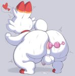  anal anal_beads anal_penetration anus balls bent_over big_breasts bodily_fluids breasts genitals huge_breasts nintendo penetration penis perineum pok&eacute;mon pok&eacute;mon_(species) pururing scorbunny sex_toy sweat thick_thighs video_games 