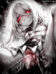  1boy 1girl blur_censor breasts censored chinese_commentary commentary_request cum cum_in_pussy cum_overflow greyscale grin hair_between_eyes hetero highres kupa_(jesterwii) long_hair md5_mismatch monochrome paid_reward_available parted_lips penis red_eyes sex shadowverse shadowverse:_worlds_beyond small_breasts smile spot_color vaginal zwei_(shingeki_no_bahamut) 