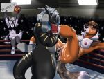 anthro anthro_on_anthro anthro_penetrated anthro_penetrating anthro_penetrating_anthro arctic_fox athletic athletic_anthro athletic_female audience black_body black_nose black_scales bodily_fluids bottomwear boxing_gloves boxing_gloves_only breasts brown_body brown_fur brown_hair butt canid canine canis claws clothed clothed/mostly_nude clothed/nude clothed_anthro clothed_female clothing collie competition cum cum_covered cum_in_vagina cum_inside cum_on_breasts cum_on_face domestic_dog dragon ejaculation exhibitionism female female_penetrated fighting_ring finger_claws fingers footwear footwear_only fox fur genital_fluids genitals group hair handwear handwear_only herding_dog horn humanoid_hands leg_grab louise_(grimsilverfire) male male/female male_penetrating male_penetrating_female mammal messy mostly_nude mostly_nude_anthro mostly_nude_female mostly_nude_male mr_darkness multicolored_body multicolored_fur muscular muscular_anthro muscular_male mythological_creature mythological_scalie mythology navel nipples nude nude_anthro nude_female nude_male ollie_rabbit pastoral_dog penetration penile penile_penetration penis penis_in_vagina public public_nudity public_sex ring_girl rough_collie scales scalie sex sexual_competition sexual_fight sheepdog shoes shoes_only shorts sign sitting stacy_(grimsilverfire) story story_in_description sweat tail teeth trio true_fox two_tone_body two_tone_fur vaginal vaginal_penetration vulva white_body white_fur white_hair