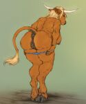  absurd_res anatomically_correct anatomically_correct_genitalia anatomically_correct_vulva animal_genitalia animal_vulva anthro anus bent_over big_breasts blonde_hair bovid bovine bovine_genitalia bovine_vulva breasts brown_body brown_fur butt cattle clothed clothing cloven_hooves dock_(anatomy) female fingers fur genitals hair hi_res hooved_fingers hooves horn mammal panties panties_down partially_clothed presenting presenting_hindquarters puffy_anus rear_view scarlanya simple_background solo tail tail_tuft tuft underwear underwear_down undressing vulva 