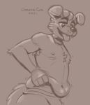  anthro canid canine canis corruptedcatte domestic_dog jiggling love_handles male mammal overweight overweight_anthro overweight_male slightly_chubby smile solo standing_position tongue tongue_out waist_up 