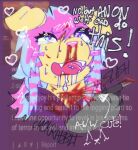 2025 26lung_(jackrabbit) ambiguous_gender anthro bird_dog blood blood_splatter bodily_fluids canid canine canis crying directional_arrow domestic_dog drooling e621_comment english_text golden_retriever gore_focus heart_symbol hi_res hunting_dog jackrabbit_(artist) knife labrador mammal open_mouth paws retriever saliva signature sketch slashing solo_focus spaniel sweat tears text throat_slash torture