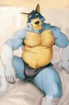 2025 alternate_version_at_paywall anthro areola armpit_hair australian_cattle_dog bandit_heeler barazoku bedroom_eyes belly biceps big_bulge big_muscles bluey_(series) body_hair bulge canid canine canis cattledog chest_hair claws clothed clothing deltoids domestic_dog dripping eyebrows facial_hair fur grey_background happy_trail herding_dog hi_res kemono kinkyjar2 lhjal2 looking_at_viewer male mammal mature_anthro mature_male musclegut muscular muscular_anthro muscular_male narrowed_eyes navel nipples partially_submerged pastoral_dog pecs pubes seductive simple_background sitting smile solo stubble swimming_trunks swimwear teeth thick_arms thick_thighs topless topless_anthro topless_male tuft water wet wet_body wet_fur