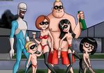  dash_parr disney edna_mode frozone helen_parr pixar robert_parr the_incredibles violet_parr 