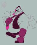 2025 absurd_res anthro balls_outline belly big_bulge bodily_fluids bottomwear boxer_briefs bulge clothing detailed_bulge digital_drawing_(artwork) digital_media_(artwork) dripping erection erection_under_clothing eyewear footwear generation_1_pokemon gengar genital_fluids genital_outline glasses gloves gorochuinboxers handwear hat headgear headwear hi_res male necktie nintendo overweight overweight_anthro overweight_male pokemon pokemon_(species) precum precum_drip precum_stain precum_through_clothing precum_through_underwear purple_boxer_briefs purple_clothing purple_eyewear purple_footwear purple_glasses purple_gloves purple_handwear purple_hat purple_headwear purple_necktie purple_socks purple_topwear purple_underwear purple_vest side_view simple_background smokey_(gorochuinboxers) socks solo solo_focus teeth tenting topwear underwear vest wet wet_clothing wet_underwear