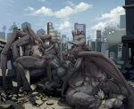  2025 anal anal_penetration anthro anthro_on_anthro anthro_penetrated anthro_penetrating anthro_penetrating_anthro anthro_penetrating_male biped colored cunnilingus egg erection female genitals godzilla godzilla_(series) grey_body grey_scales group group_sex hi_res hypnosis kaiju looking_pleasured male male/female male/male male_penetrated male_penetrating male_penetrating_anthro male_penetrating_male mind_control muto_(godzilla) nude open_mouth oral penetration penile penile_penetration penis penis_in_ass scales sex teastuff threesome toho trio vaginal vulva womb_tattoo 