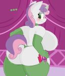  absurd_res anthro anthrofied big_breasts big_butt blush breasts butt clothing coatieyay equid equine female friendship_is_magic hasbro hi_res horn huge_breasts huge_butt mammal my_little_pony nipples overweight overweight_female sweetie_belle_(mlp) thick_thighs thong underwear unicorn 