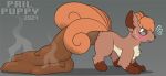  2024 ambiguous_feral ambiguous_gender ambiguous_pooping artist_name blush bodily_fluids brown_body brown_eyes brown_fur brown_inner_ear dated excessive_feces feces feces_on_body feces_on_ground feces_on_tail feces_pile feral flying_sweatdrops fur generation_1_pokemon grey_background hyper hyper_feces hyper_feces_pile leg_markings markings multi_tail nintendo open_mouth orange_body orange_fur pail_puppy_(artist) pokemon pokemon_(species) pooping pooping_on_floor scatplay shadow simple_background socks_(marking) solo steam sweat sweatdrop tail tan_body tan_fur text vulpix 