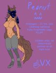  ^w^ anthro big_breasts big_tail breasts brown_body brown_fur chest_tuft featureless_breasts featureless_crotch female fluffy fluffy_tail fur hi_res laurarvix machine model_sheet multicolored_body multicolored_fur peanut_(laurarvix) prosthetic prosthetic_leg prosthetic_limb protogen robotic_leg simple_background solo tail tan_body tan_fur text tuft two_tone_body two_tone_fur 