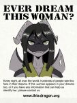 2025 2_horns anthro black_body black_hair black_scales black_text black_wings breasts cleavage clothed clothing dragon english_text european_mythology ever_dream_this_man? eyebrows female female_anthro green_clothing green_eyes green_pupils grey_body grey_eyebrows grey_horn grey_scales grey_wings hair horn long_hair membrane_(anatomy) membranous_wings multicolored_body multicolored_scales mythological_creature mythological_scalie mythology non-mammal_breasts posspowered poster pupils scales scalie slit_pupils snout solo teeth text torn_wing two_tone_body two_tone_scales two_tone_wings url western_dragon wings