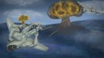  affront aircraft aircraft_humanoid airplane ambiguous_gender avro_lancaster breasts cloud duo explosion eyeless f-14_tomcat female flying grey_body hi_res humanoid jet living_aircraft living_machine living_vehicle machine mushroom_cloud outside propeller shooting tail turbine vehicle wings 