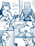  2021 anthro canid canine canis chest_tuft clothed clothing comic conditional_dnp dialogue duo english_text female feral fur growling keidran magic male mammal monochrome mrs._nibbly rodent sciurid simple_background sketch sythe_(twokinds) text tom_fischbach tree_squirrel tuft twokinds webcomic wolf 