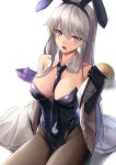  animal_ears azur_lane bunny_ears enterprise_(azur_lane) lordol no_bra 