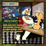 5_toes accessory angry anthro argument banny_(twf) big_feet blarf022 blue_body blush blush_lines bodily_fluids bon_(twf) boots bovid bow_ribbon bow_tie caprine chair clothing collar collar_tag dress embarrassed feet female flower flower_in_hair foot_fetish foot_on_table footwear fur furniture group hair hair_accessory hi_res lagomorph leporid male male/female mammal mascot_costume musk musk_clouds musky_feet napkin nervous_look on_chair plant purple_body rabbit restaurant sha_(twf) sheep shoes sitting sitting_on_chair smelly smelly_boots smelly_feet steamy_feet stink_cloud stink_fumes sweat sweaty_feet table tan_body tears the_walten_files toes trio trio_focus wiggling_toes wiping_sweat wool_(fur) yelling_at_another