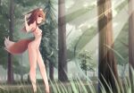  akinakes animal_ears holo naked nipple_slip spice_and_wolf tail 