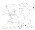 2025 3_fingers 3_toes biped black_nose blood bodily_fluids bubble_butt bull_terrier butt canid canine canis casual_nudity cigar cigar_in_mouth cigarette cigarette_in_mouth cigarette_smoke clenched_teeth clothing crossover curling_tail curling_toes death digital_drawing_(artwork) digital_media_(artwork) dilbert dogbert domestic_dog duo everyone_is_so_mean_to_me eyewear feet fingers glance glasses greyscale grimmy_(mother_goose_and_grimm) group hands_on_hips hands_on_own_hips hashtag heart_symbol heartbreak hi_res holding_melee_weapon holding_object holding_polearm holding_scythe holding_weapon huge_cigar humanoid_feet humanoid_heel hunting_dog line_art male mammal melee_weapon meme monochrome mother_goose_and_grimm multiple_scenes murid murine nude object_in_mouth open_mouth open_smile plantigrade polearm raised_tail rat ratbert robe rodent scythe sitting sitting_on_another sketch smile smiling_at_viewer smoke smoking smoking_cigar smoking_cigarette soles solo standing tail tail_motion tailwag teeth terrier theyoyododo toes tongue tongue_out toothy_grin weapon wide_hips x_eyes