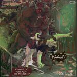 5_heads anthro artjackal black_body black_fur blood bodily_fluids brain camera canid canid_demon canine canis cerberus claws cum cum_drip cum_inside cum_pooling dalmatian demon domestic_dog dripping drooling duo european_mythology flesh fur genital_fluids greek_mythology growling hellhound hi_res male male/male mammal markings multi_head muscular mythological_canine mythological_creature mythology organs penetration recording saliva spots spotted_body struggling teeth text tongue undead white_body white_fur zombie