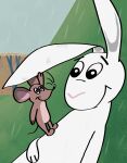  anthro duo hi_res lagomorph leporid male mammal mouse mouse_(my_friend_rabbit) murid murine my_friend_rabbit rabbit rabbit_(my_friend_rabbit) rhumba_(artist) rodent 