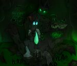 anal anal_penetration cave changeling closed_case_(iamtrulytired) clothing contact_onomatopoeia duo english_text fan_character feral feral_on_feral feral_penetrated feral_penetrating feral_penetrating_feral friendship_is_magic genitals glowing glowing_eyes glowing_genitalia glowing_penis green_penis hasbro hat headgear headpat headwear hi_res impact_onomatopoeia male male/male male_penetrated male_penetrating male_penetrating_male my_little_pony necktie onomatopoeia party_hat penetration penile penile_penetration penis plap sex size_difference smaller_penetrated sound_effects t'zzet_(testostepone) tapering_penis testostepone text