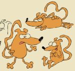 2025 3_toes annoyed anthro bedroom_eyes bent_leg bent_legs black_eyes black_nose colored curling_tail digital_drawing_(artwork) digital_media_(artwork) dilbert feet flat_chested fur glance grin grinning_at_viewer half-closed_eyes hand_on_hip hand_on_own_hip happy heart_shaped_tail hi_res humanoid_heel looking_at_viewer lying male mammal multiple_poses multiple_scenes murid murine narrowed_eyes on_side open_mouth orange_body orange_fur plantigrade pose raised_tail rat ratbert rodent seductive simple_background sitting sketch smile smiling_at_viewer smirk smirking_at_viewer solo standing tail theyoyododo toes toony wide_hips yellow_background